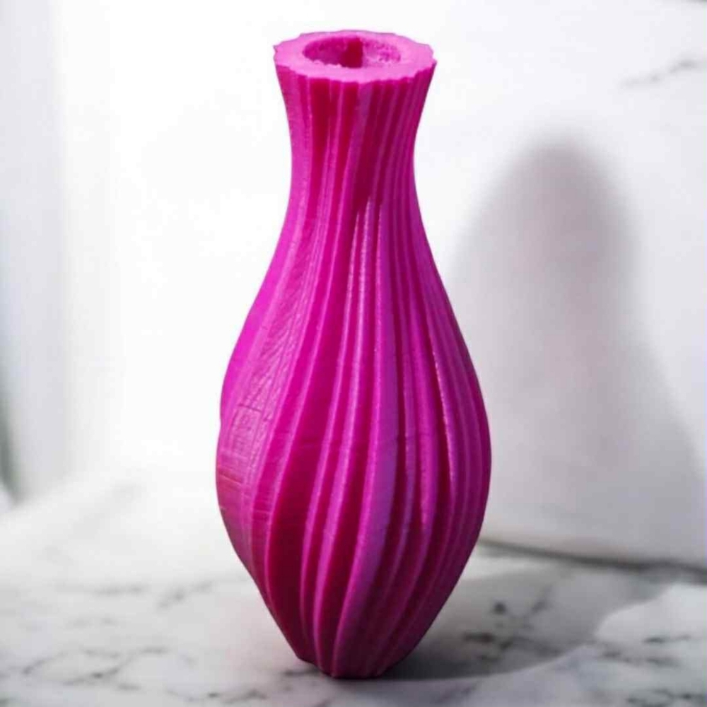 3D Printed Elegant Purple Vase